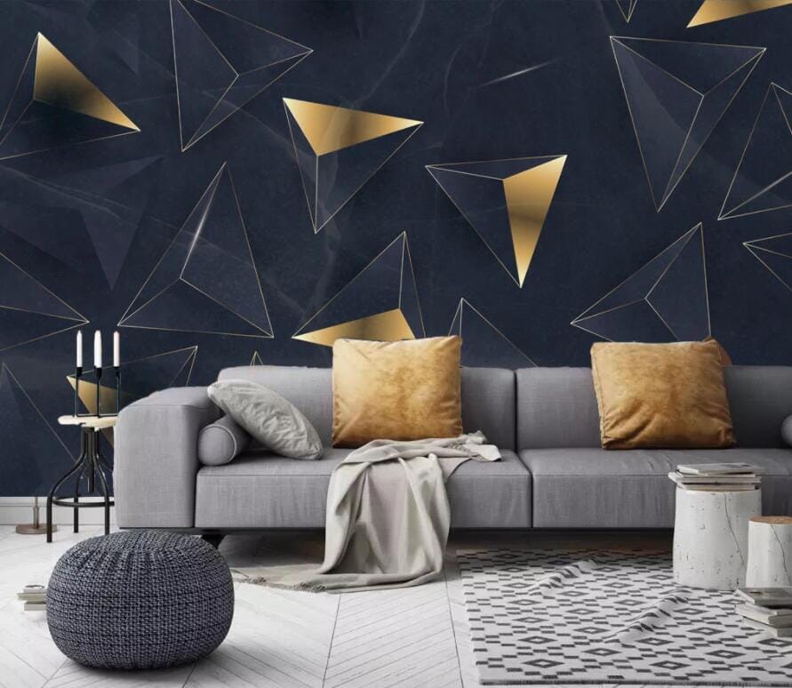 3D Golden Triangle 2829 Wall Murals Wallpaper AJ Wallpaper 2 