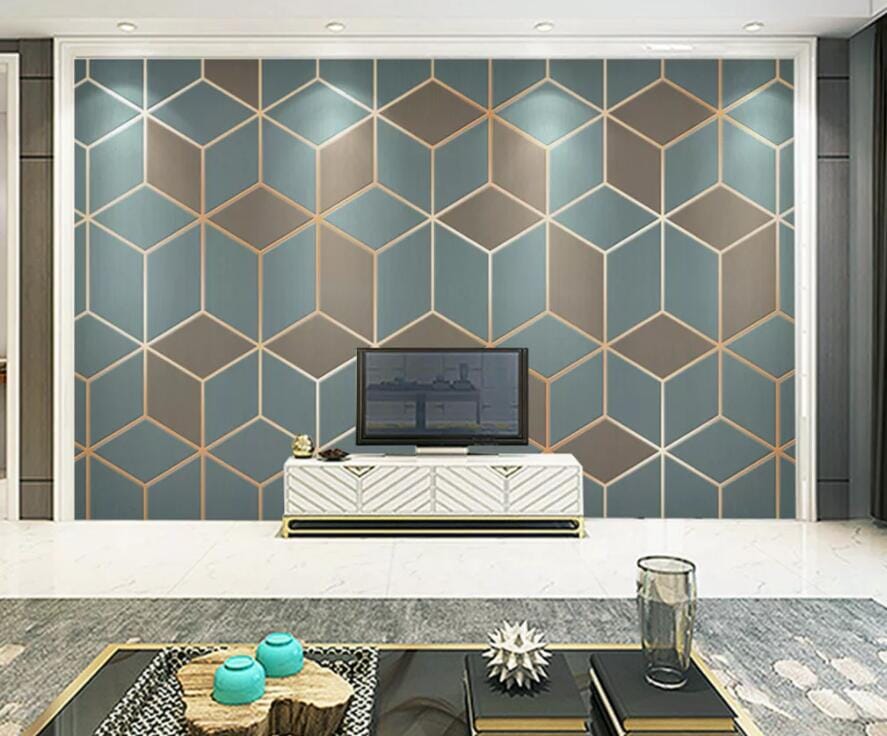 3D Diamond Pattern 2444 Wall Murals Wallpaper AJ Wallpaper 2 