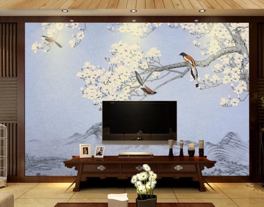 3D Branch Bird 1112 Wall Murals Wallpaper AJ Wallpaper 2 