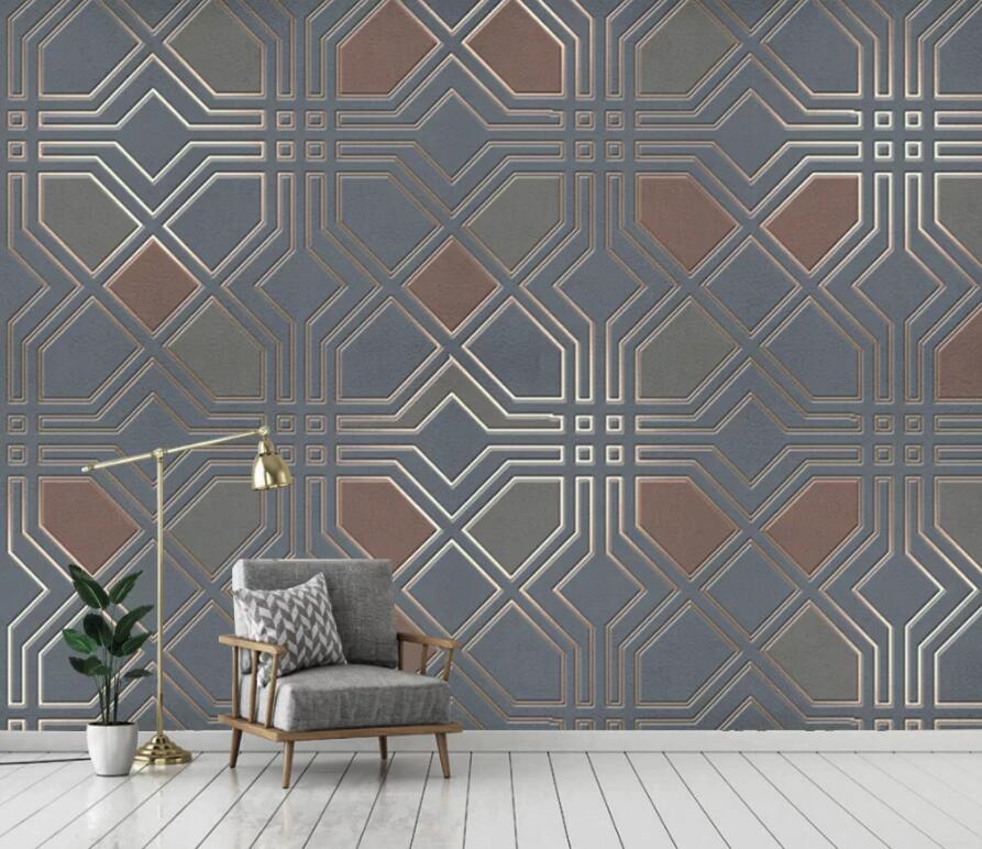 3D Geometric Pattern 1395 Wall Murals Wallpaper AJ Wallpaper 2 