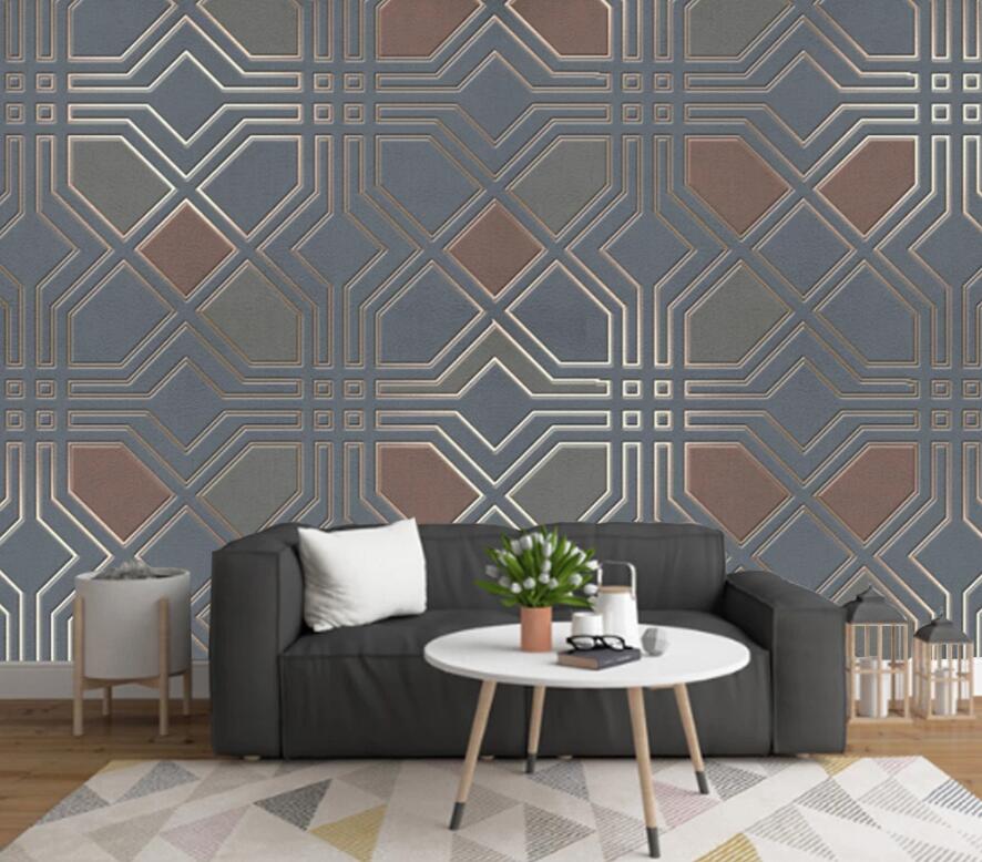 3D Geometric Pattern 1395 Wall Murals Wallpaper AJ Wallpaper 2 