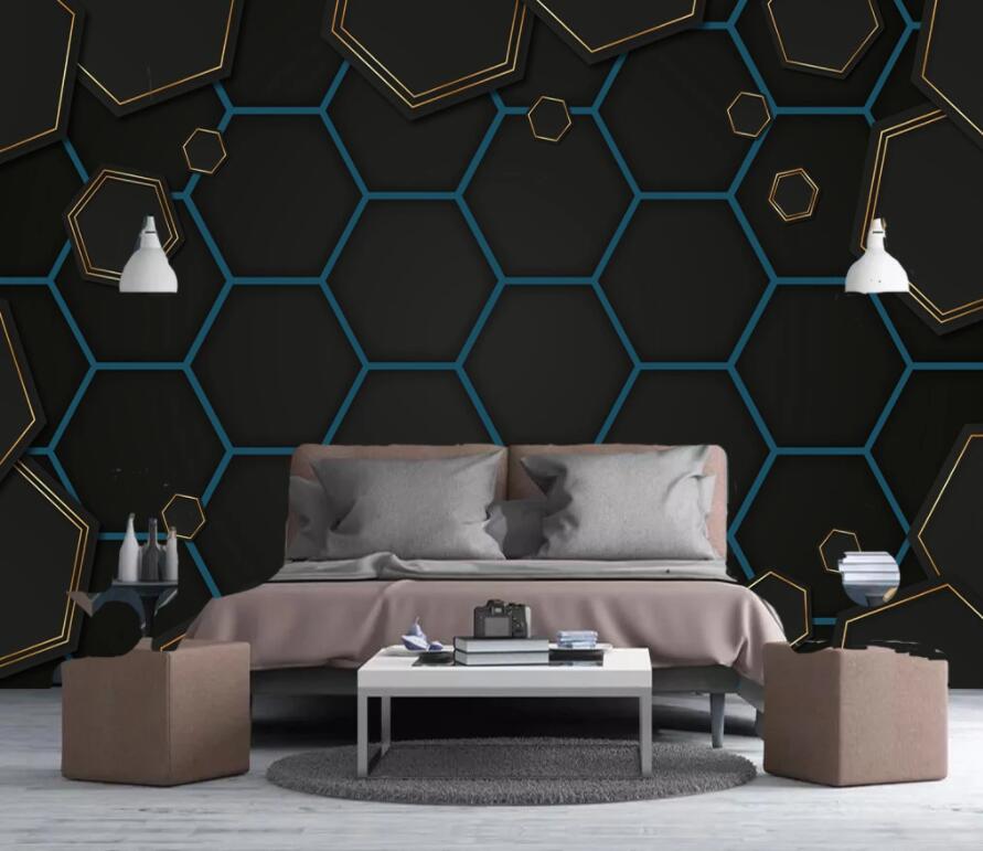 3D Diamond Pattern 1856 Wall Murals Wallpaper AJ Wallpaper 2 