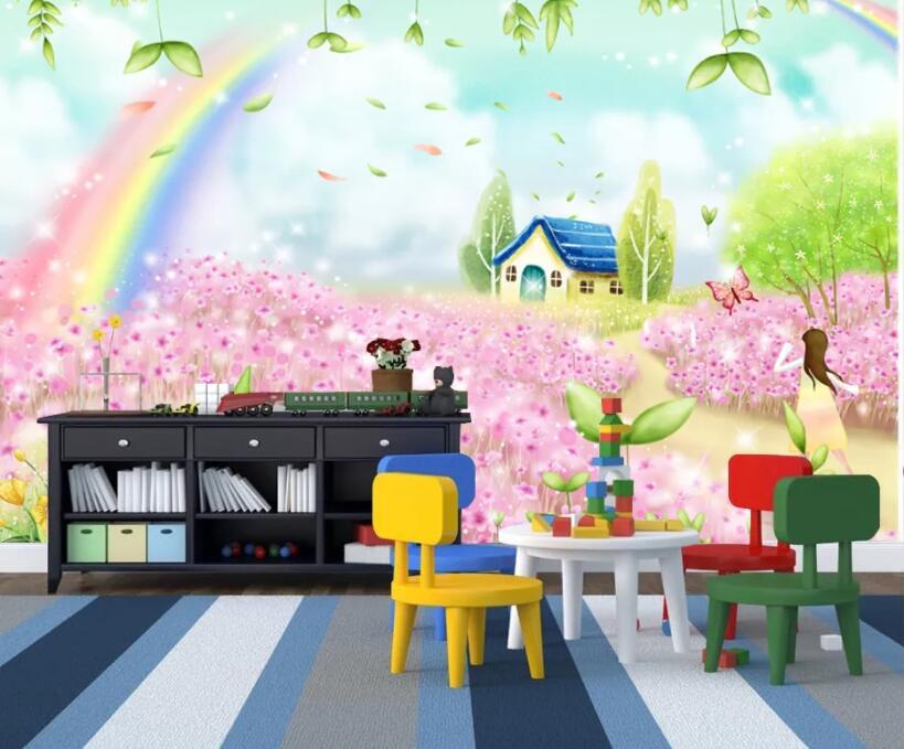 3D Forest Flower 970 Wall Murals Wallpaper AJ Wallpaper 2 