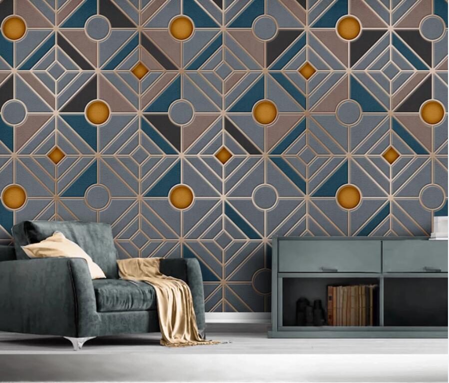 3D Geometric Patterns 1436 Wall Murals Wallpaper AJ Wallpaper 2 
