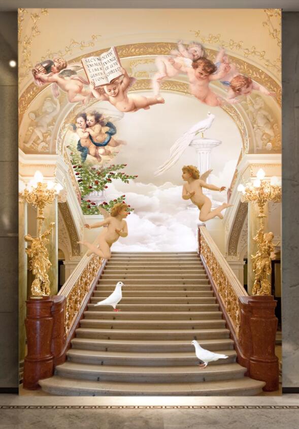 3D Child Statue 905 Wall Murals Wallpaper AJ Wallpaper 2 
