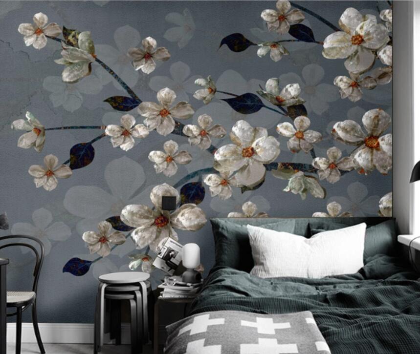 3D Flower Branch 1484 Wall Murals Wallpaper AJ Wallpaper 2 