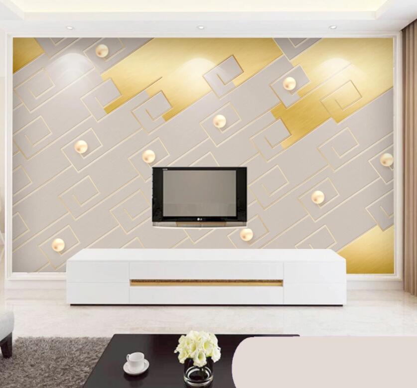 3D Golden Lines 1920 Wall Murals Wallpaper AJ Wallpaper 2 