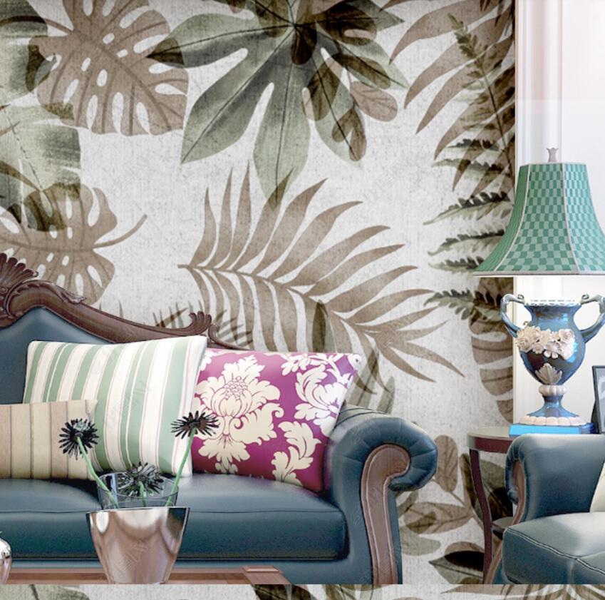 3D Green Leaf 1901 Wall Murals Wallpaper AJ Wallpaper 2 