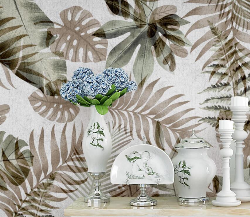 3D Green Leaf 1901 Wall Murals Wallpaper AJ Wallpaper 2 