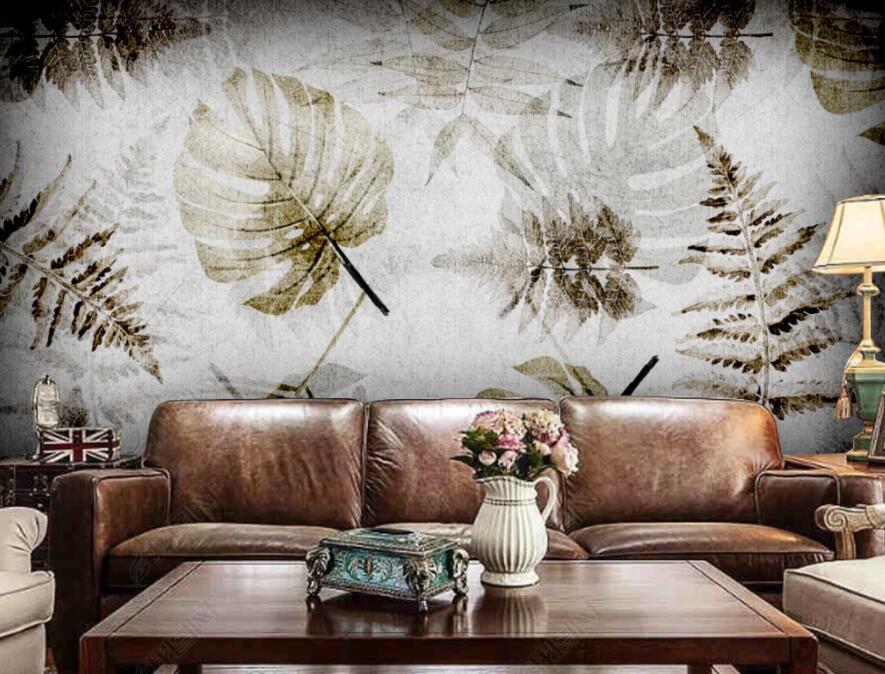 3D Green Leaf 1877 Wall Murals Wallpaper AJ Wallpaper 2 