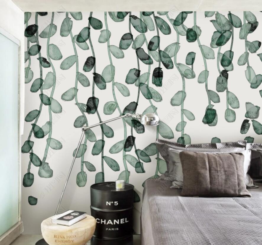 3D Green Leaf 1876 Wall Murals Wallpaper AJ Wallpaper 2 