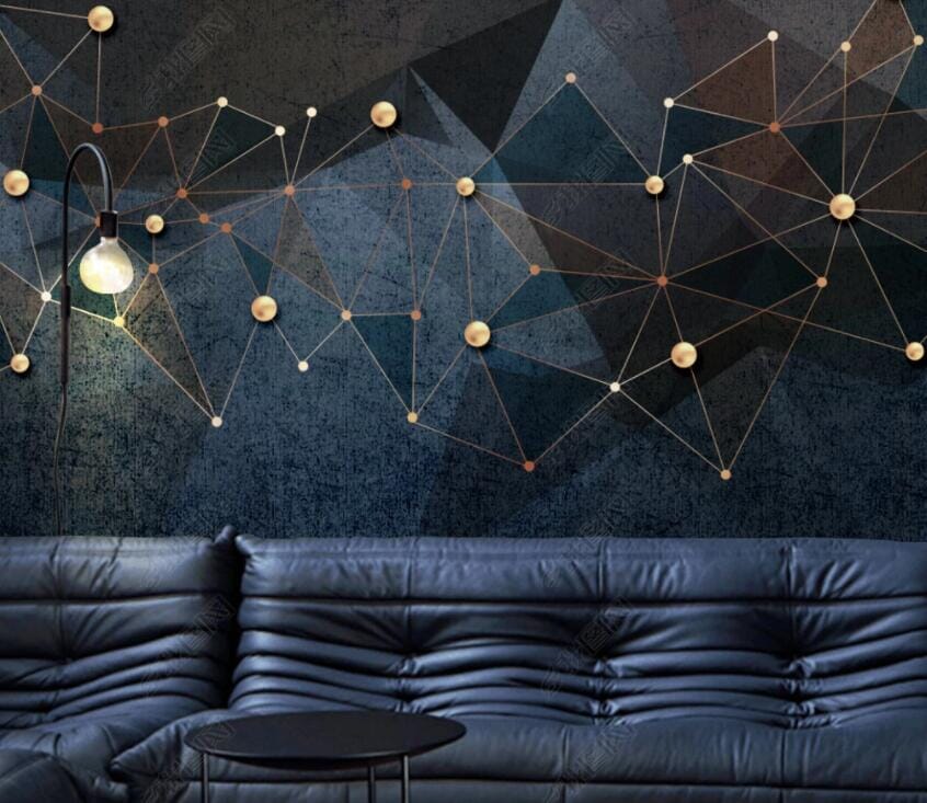 3D Golden Triangle 2807 Wall Murals Wallpaper AJ Wallpaper 2 