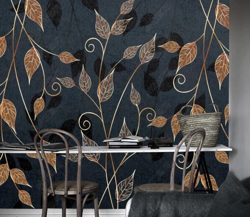 3D Carving Leaves 2787 Wall Murals Wallpaper AJ Wallpaper 2 