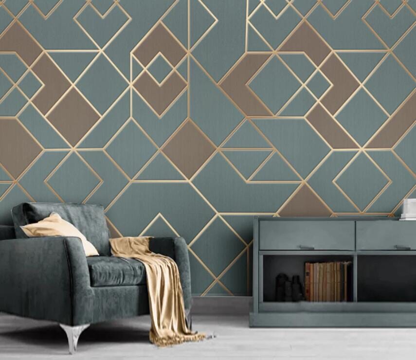 3D Geometric Patterns 2418 Wall Murals Wallpaper AJ Wallpaper 2 
