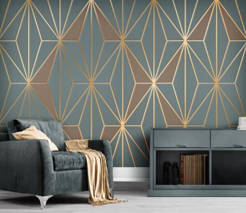 3D Geometric Patchwork 2409 Wall Murals Wallpaper AJ Wallpaper 2 