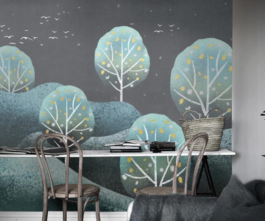 3D Cute Little Tree 1128 Wall Murals Wallpaper AJ Wallpaper 2 