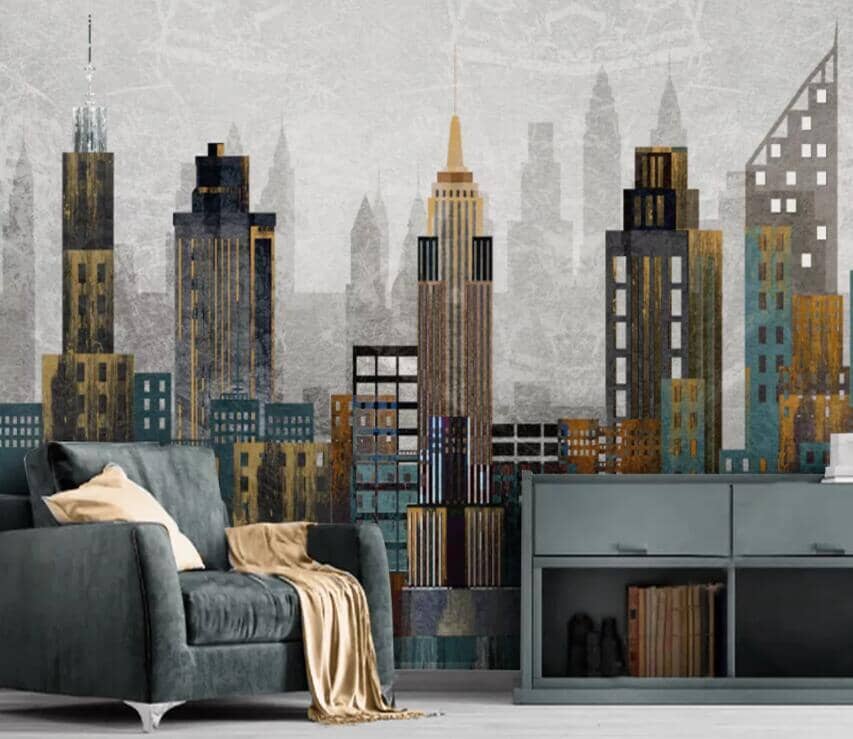 3D Tall Building 2303 Wall Murals Wallpaper AJ Wallpaper 2 