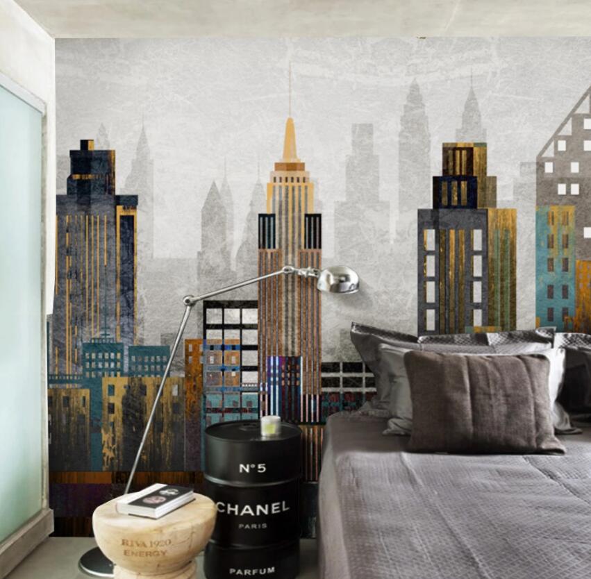 3D City Night 1117 Wall Murals Wallpaper AJ Wallpaper 2 
