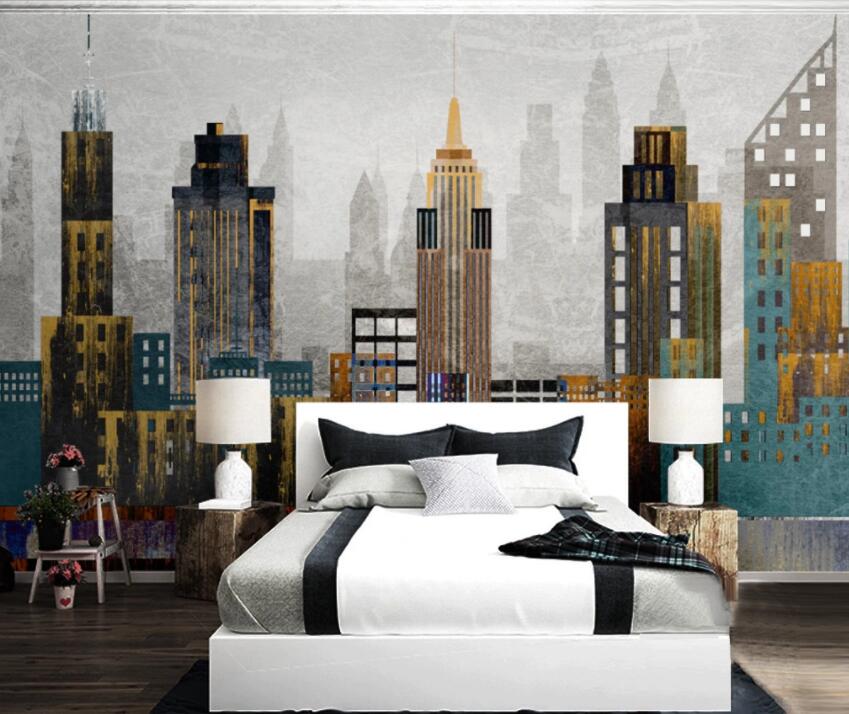3D City Night 1117 Wall Murals Wallpaper AJ Wallpaper 2 