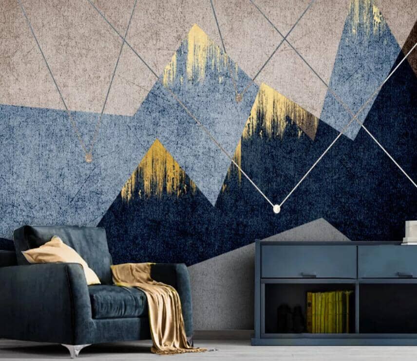 3D Geometry Valley 2283 Wall Murals Wallpaper AJ Wallpaper 2 