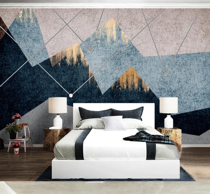 3D Geometry Valley 2283 Wall Murals Wallpaper AJ Wallpaper 2 