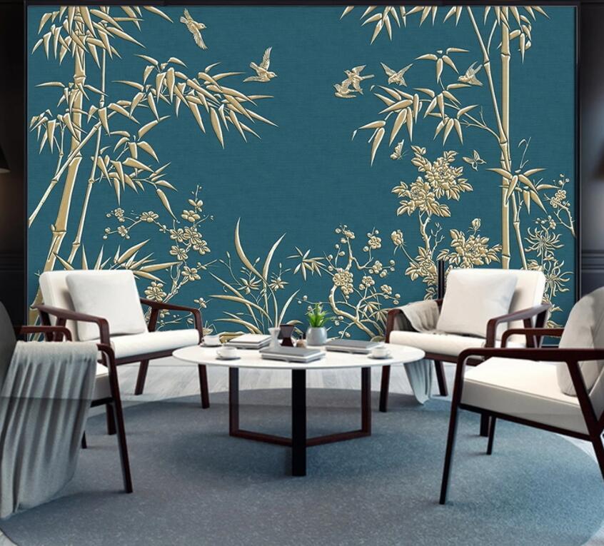 3D Bamboo Forest 1273 Wall Murals Wallpaper AJ Wallpaper 2 