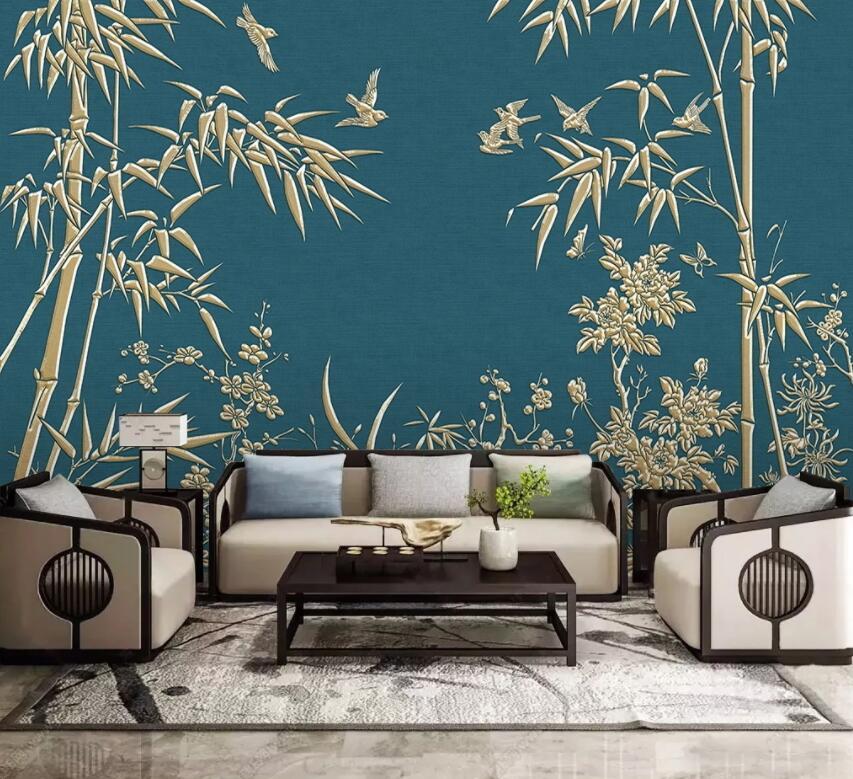 3D Bamboo Forest 1273 Wall Murals Wallpaper AJ Wallpaper 2 