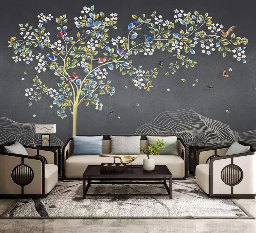 3D Colored Leaves 1096 Wall Murals Wallpaper AJ Wallpaper 2 
