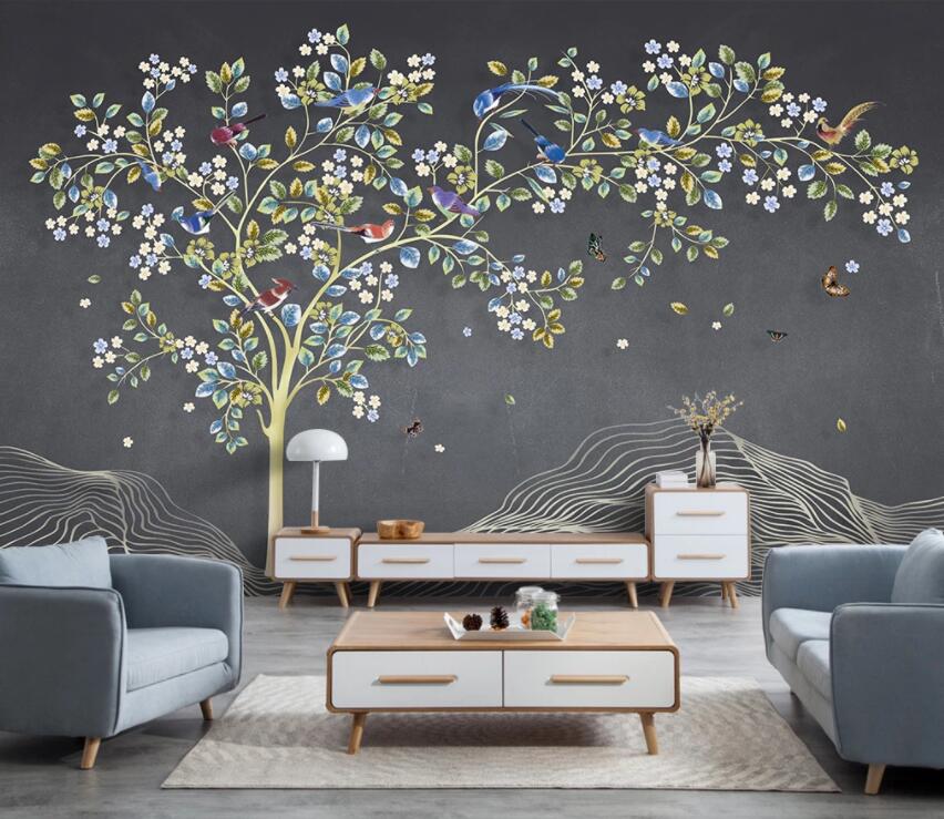 3D Colored Leaves 1096 Wall Murals Wallpaper AJ Wallpaper 2 