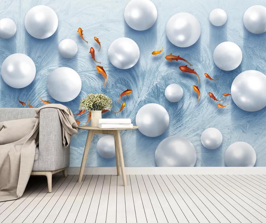 3D Round Pearl 912 Wall Murals Wallpaper AJ Wallpaper 2 