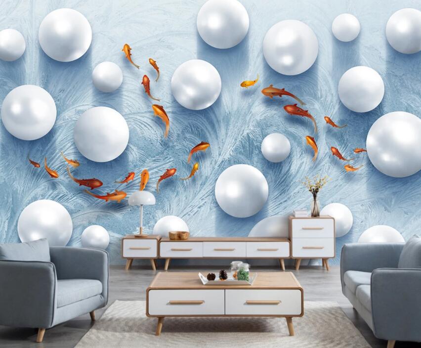 3D Round Pearl 912 Wall Murals Wallpaper AJ Wallpaper 2 