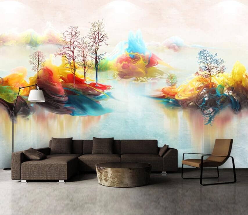 3D Color Forest 2118 Wall Murals Wallpaper AJ Wallpaper 2 