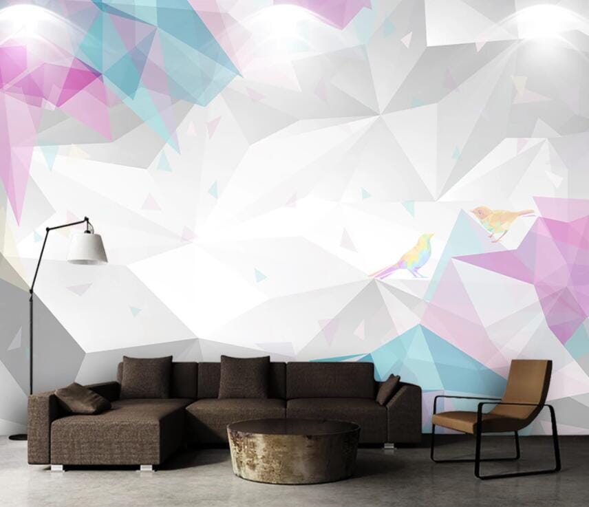 3D Rhombus Geometry 2104 Wall Murals Wallpaper AJ Wallpaper 2 