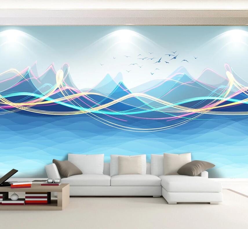 3D Misty Valley 809 Wall Murals Wallpaper AJ Wallpaper 2 