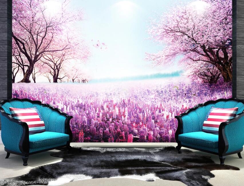 3D Purple Ocean 508 Wall Murals Wallpaper AJ Wallpaper 2 