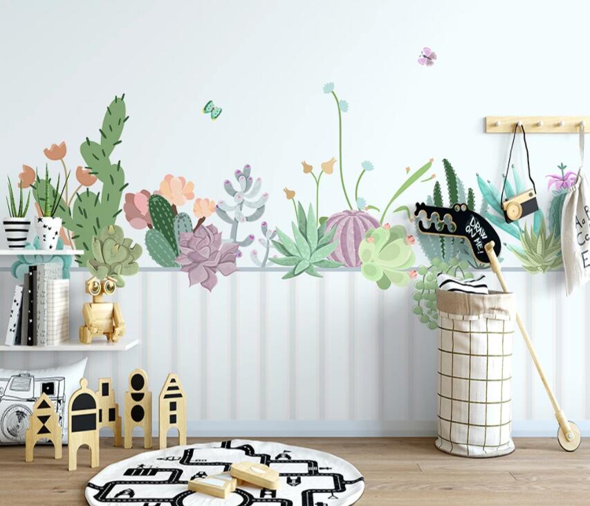 3D Cute Plants 1370 Wall Murals Wallpaper AJ Wallpaper 2 