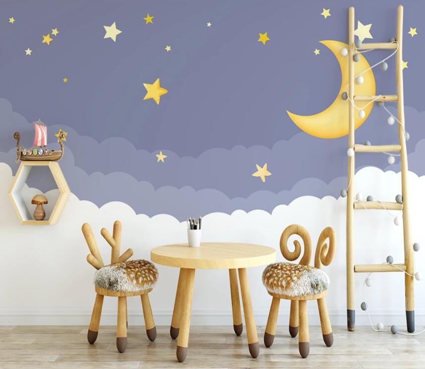 3D Lovely Moon 1353 Wall Murals Wallpaper AJ Wallpaper 2 