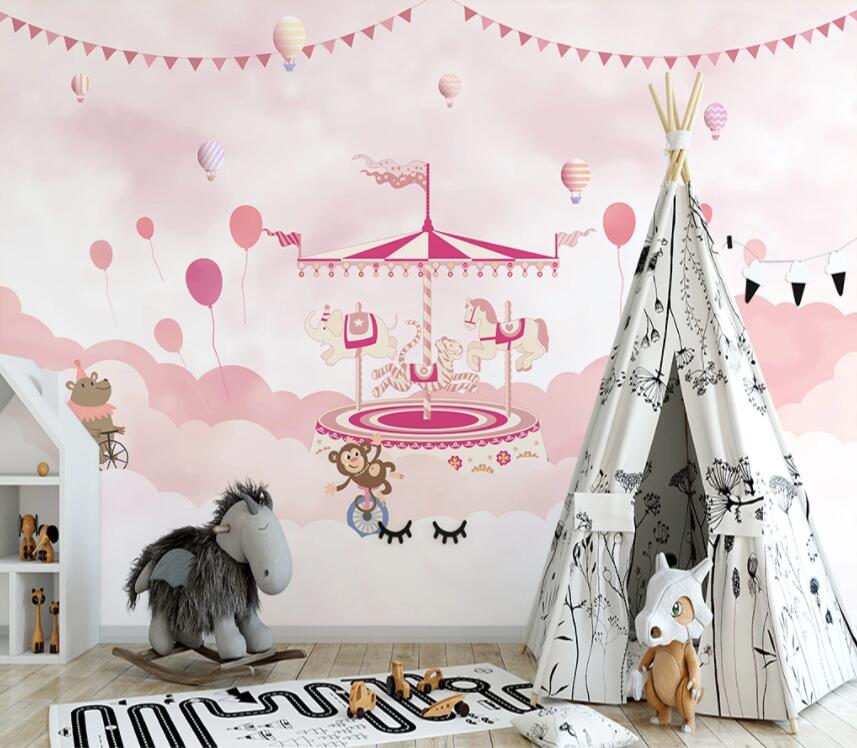 3D Pink Trojan 1350 Wall Murals Wallpaper AJ Wallpaper 2 