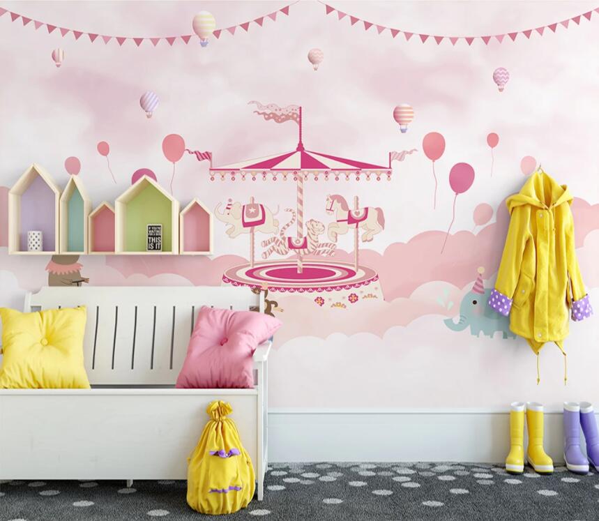 3D Pink Trojan 1350 Wall Murals Wallpaper AJ Wallpaper 2 