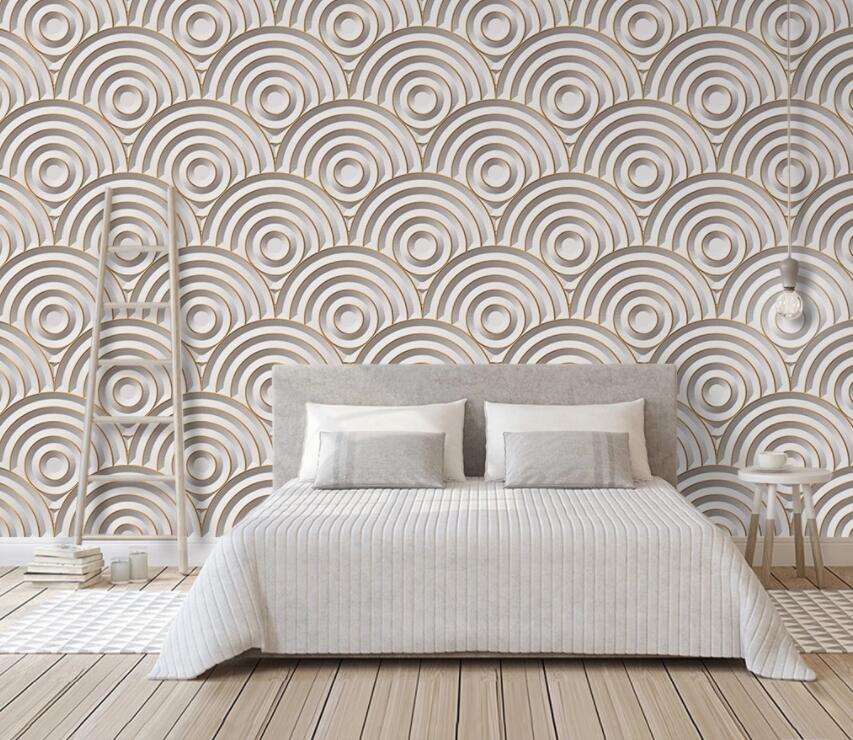 3D Circular Pattern 2052 Wall Murals Wallpaper AJ Wallpaper 2 