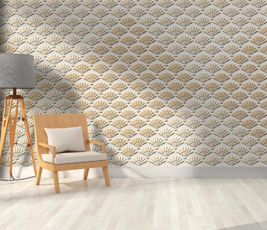 3D Fan Pattern 3058 Wall Murals Wallpaper AJ Wallpaper 2 