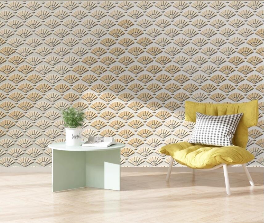 3D Fan Pattern 3058 Wall Murals Wallpaper AJ Wallpaper 2 