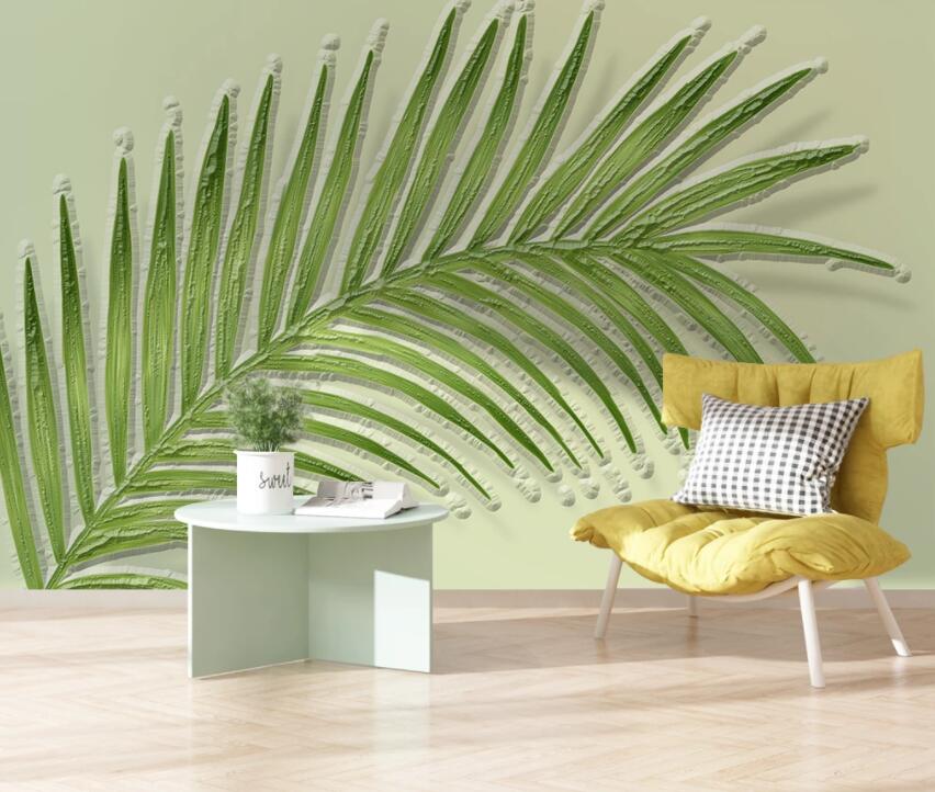 3D Green Leaf 2042 Wall Murals Wallpaper AJ Wallpaper 2 