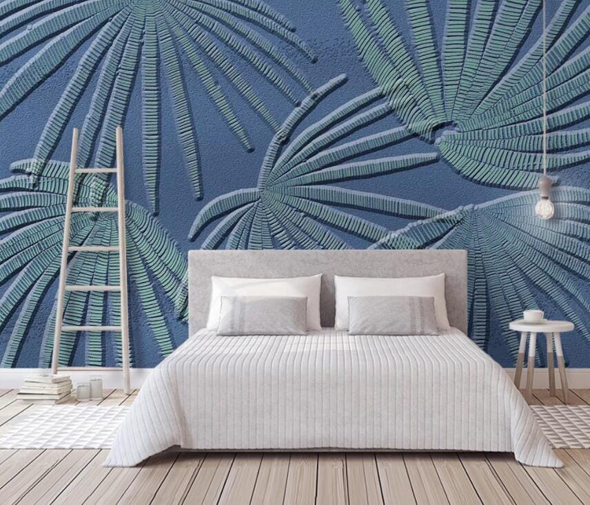 3D Carving Leaves 3030 Wall Murals Wallpaper AJ Wallpaper 2 