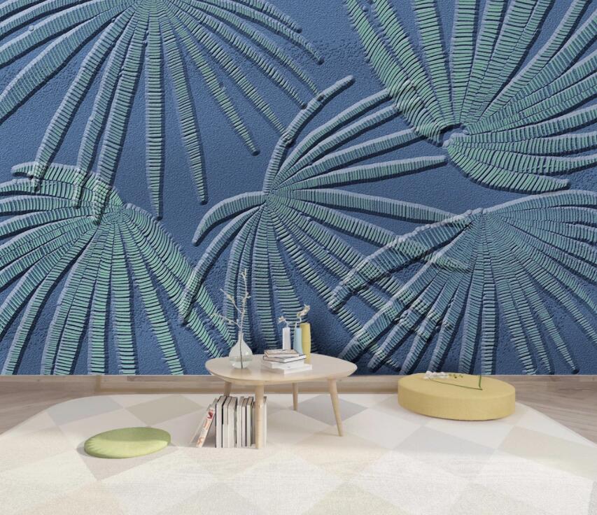3D Green Leaf 2019 Wall Murals Wallpaper AJ Wallpaper 2 