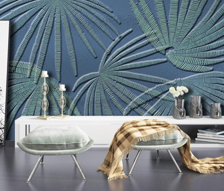 3D Green Leaf 2019 Wall Murals Wallpaper AJ Wallpaper 2 