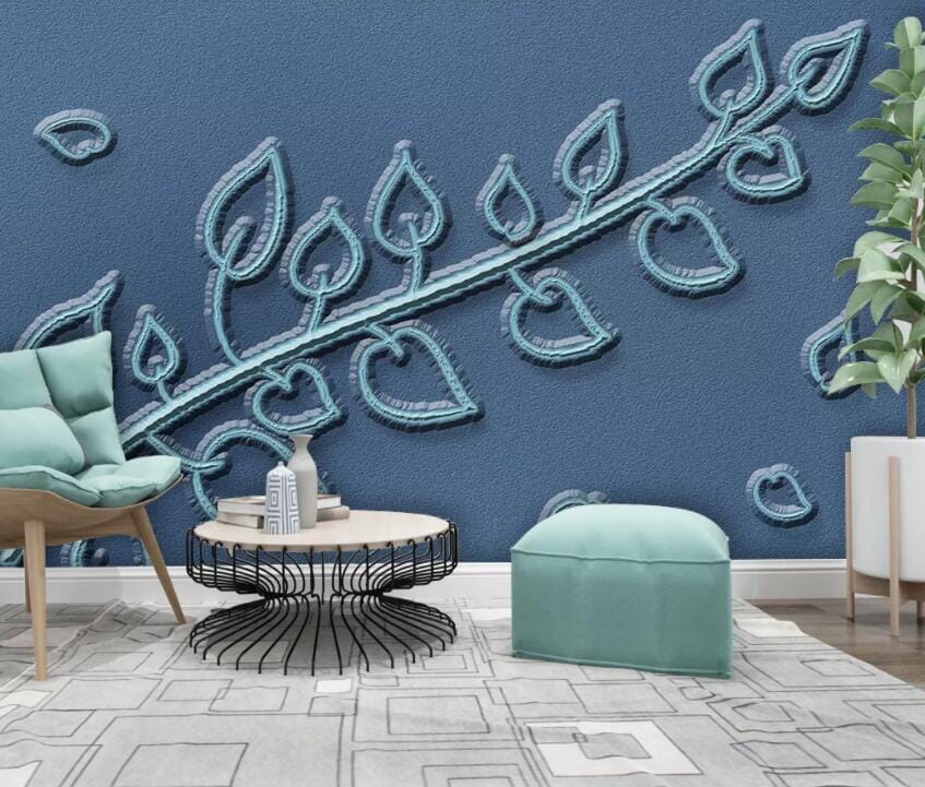 3D Carving Leaves 3031 Wall Murals Wallpaper AJ Wallpaper 2 