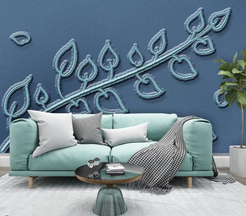 3D Carving Leaves 3031 Wall Murals Wallpaper AJ Wallpaper 2 