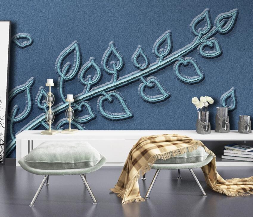 3D Green Leaf 2020 Wall Murals Wallpaper AJ Wallpaper 2 