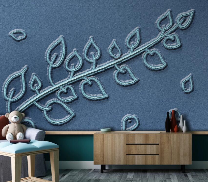 3D Green Leaf 2020 Wall Murals Wallpaper AJ Wallpaper 2 